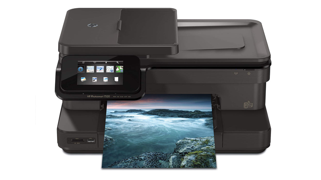 HP Photosmart 7520 9600x2400 dpi Black 34ppm / Color 33ppm Duplex Wireless All-in-One Thermal Color Inkjet e-Printer