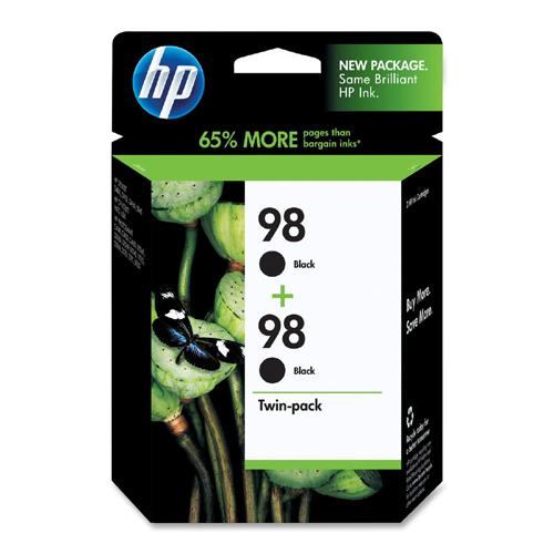 HP 98 Twinpack Black Ink Cartridge Black Inkjet 420 Page 2 / Pack