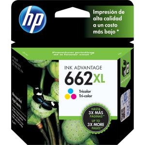 HP 662XL Print Cartridge 1 X Tricolor 300 Pages for Deskjet Ink Advantage 2515