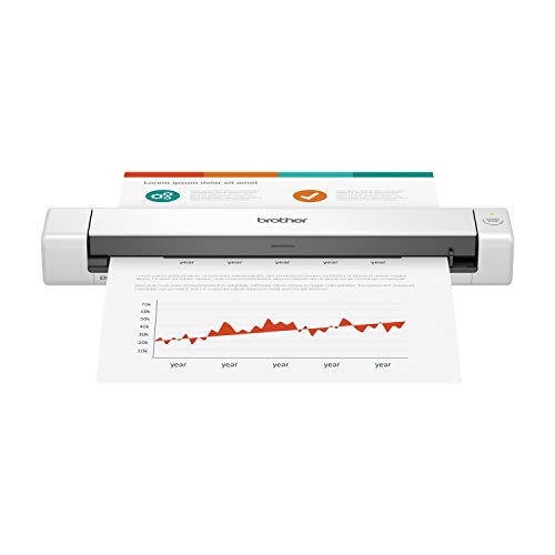 Brother 600 x 600 dpi 16 ppm Compact Mobile Document Scanner