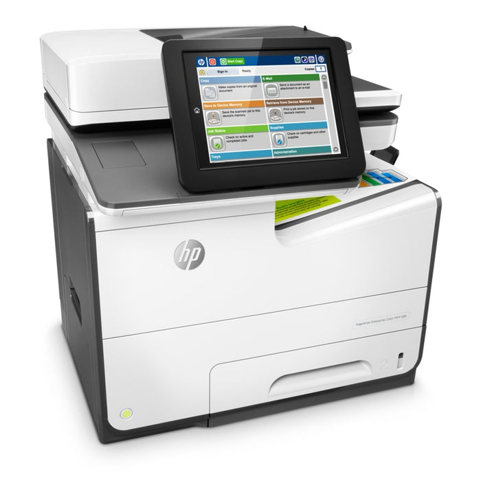 HP Enterprise MFP 586f Multifunction Color Print Copy Scan Fax Duplex