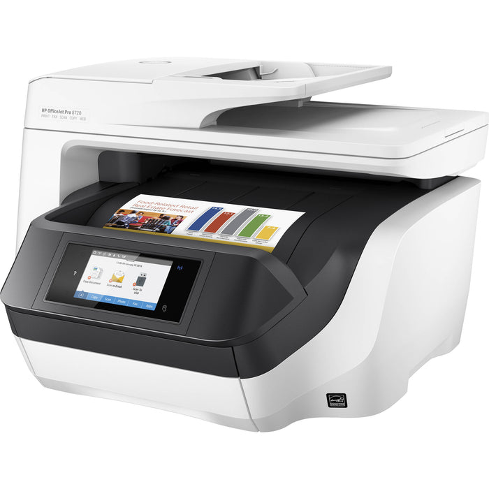 HP OfficeJet Pro 8720 4800x1200 dpi Black 24ppm / Color 20ppm Wireless All-in-One Thermal Color Inkjet Printer